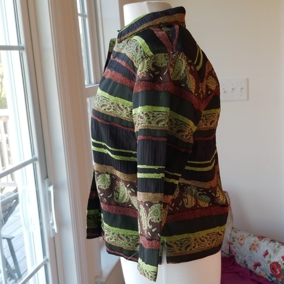 VINTAGE! Erin of London Striped Jacket - Picture 2 of 7